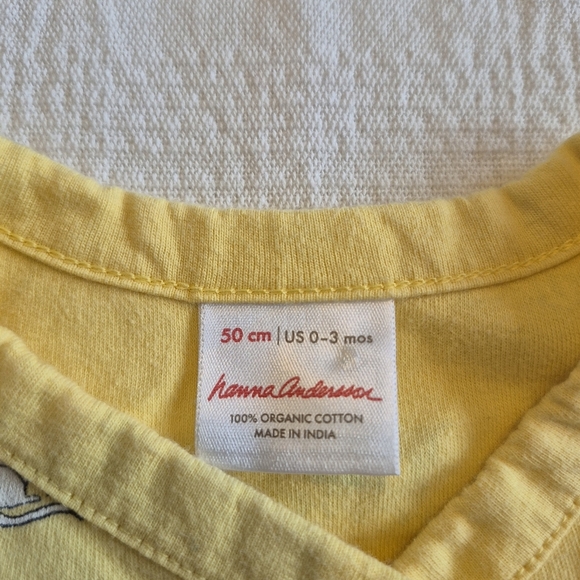 Hanna Andersson girls size 50 or 0-3 months kimono jacket cat & mouse VGUC - Picture 2 of 6